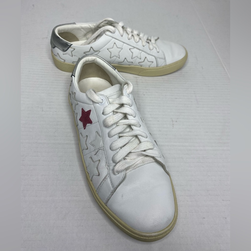 Saint Laurent Court Classic California Leather Sneaker Size 9 Unisex - Picture 4 of 13